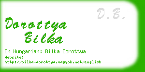 dorottya bilka business card
